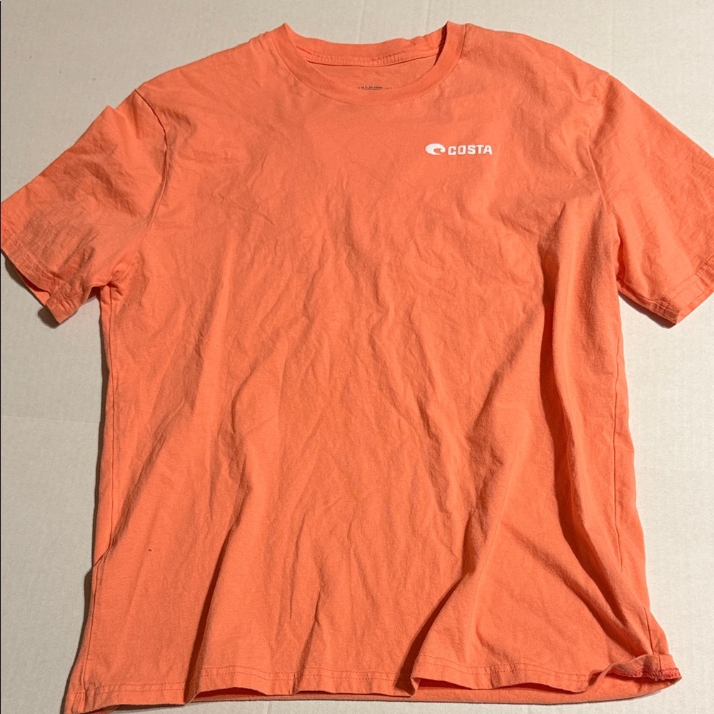 Costa Men's Orange Short Sleeve Tee